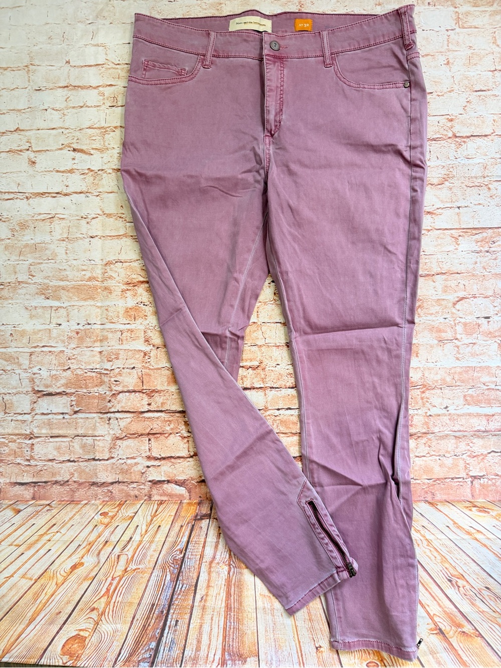 Pilcro and the Letterpress Mauve Skinny Jeans